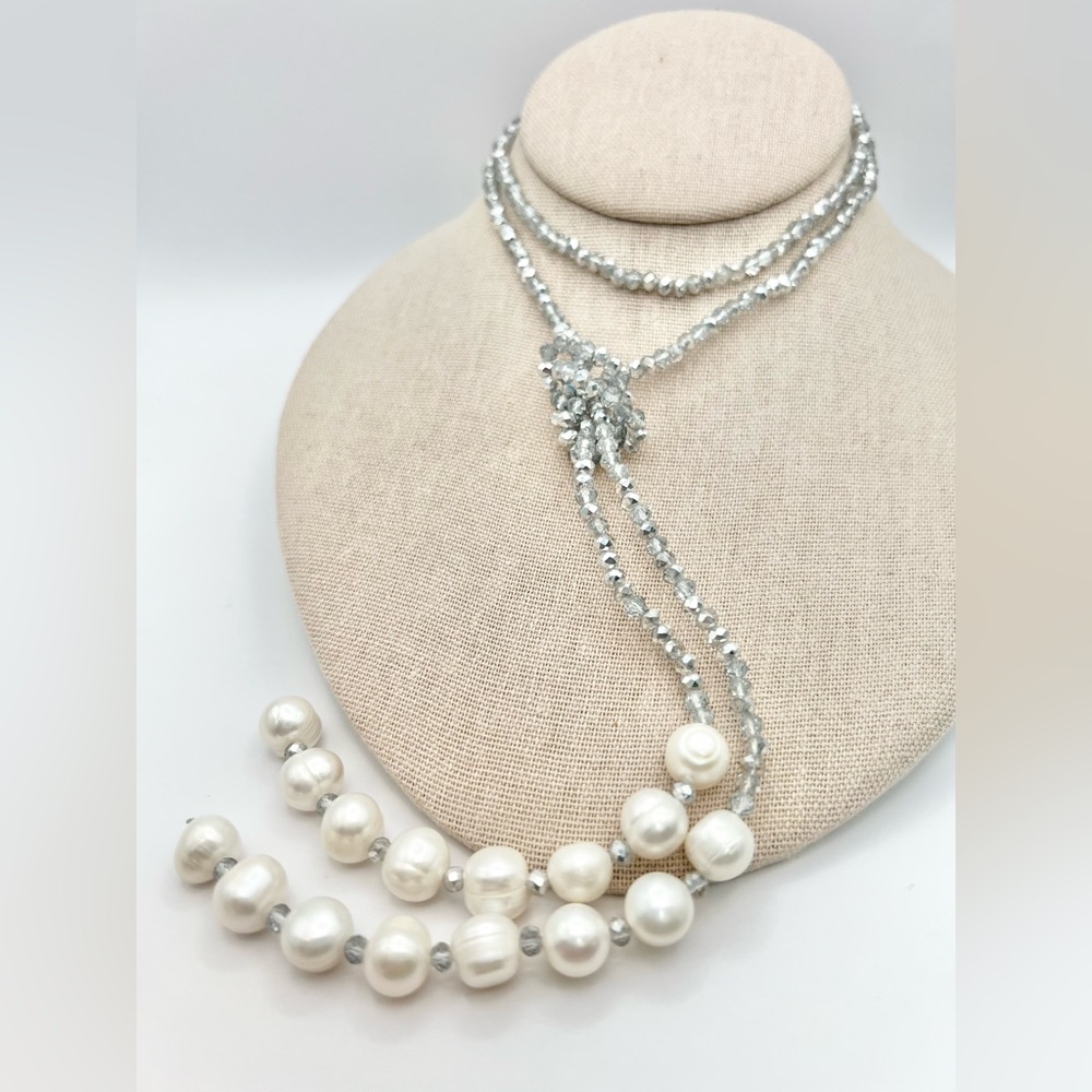 Pearl Design Scarf Jewelry
